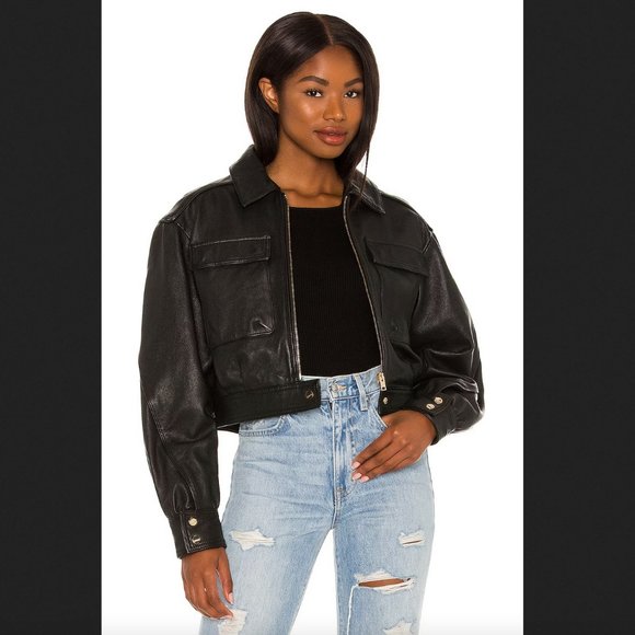 ISO LAMARQUE Dabria L Leather Jacket in Black or Brown; Size: S OR XS - Picture 2 of 4